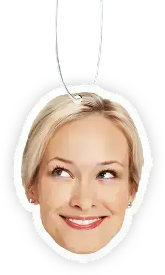 A face you miss — custom die-cut air freshener
